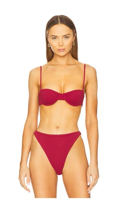 Tularosa Tacey Top In Merlot Red