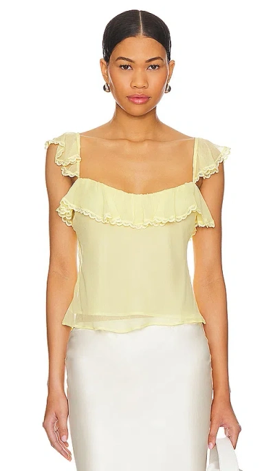 Tularosa Taylor Top In Yellow