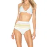 Tularosa Thessy Daisy Blut Top Set Bikini In Blue,yellow In Multi