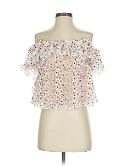 Pre-owned Tularosa Tube Top Pink Strapless Neckline Tops