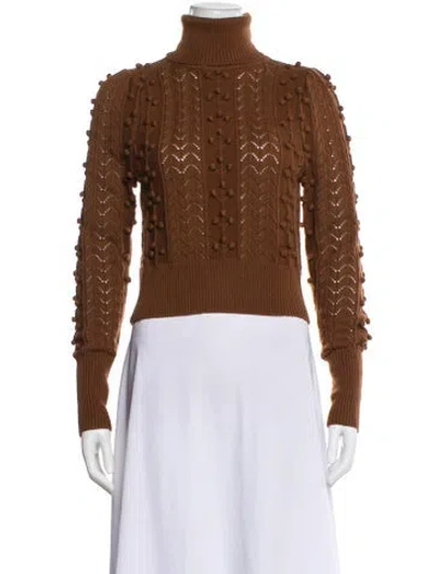 Pre-owned Tularosa Turtleneck Sweater In Brown