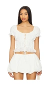 Tularosa Twyla Top In White
