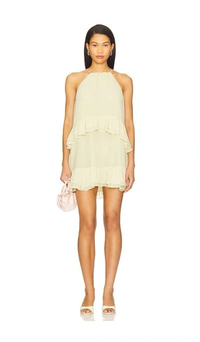 Tularosa Vianna Mini Dress In Light Sage