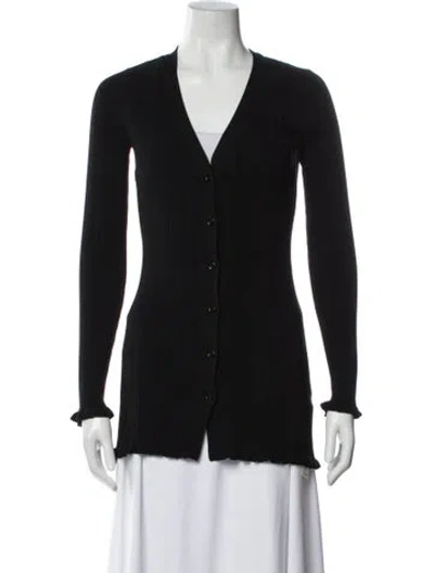 Pre-owned Tularosa V-neck Sweater In Black