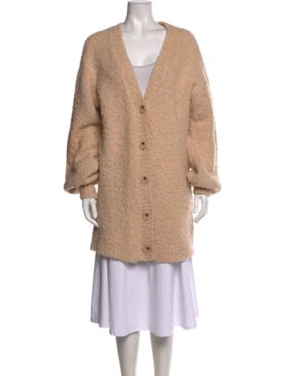 Pre-owned Tularosa V-neck Sweater In Neutrals