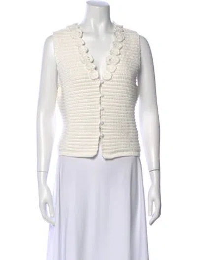 Pre-owned Tularosa V-neck Sweater In Orange