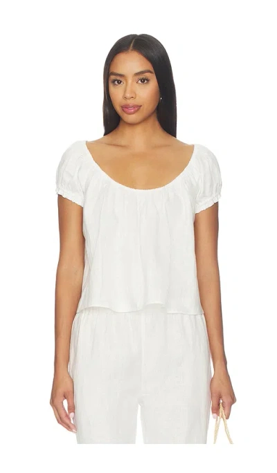 Tularosa Wilma Linen Top In White