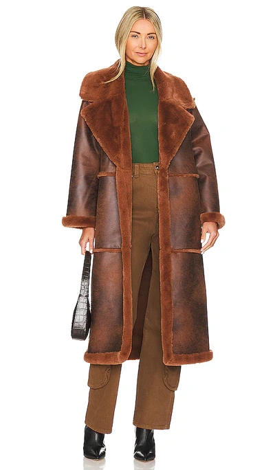 Tularosa X Marianna Hewitt Belen Coat In Cafe Brown