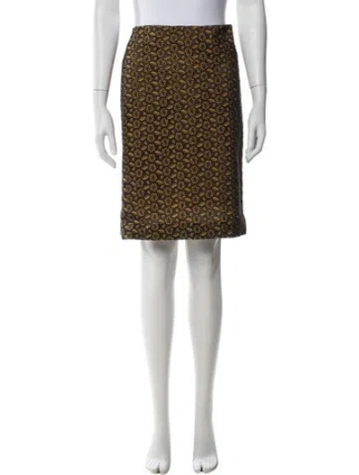 Pre-owned Tuleh Floral Print Knee-length Skirt In Multi