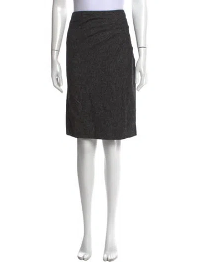 Pre-owned Tuleh Knee-length Skirt In Black