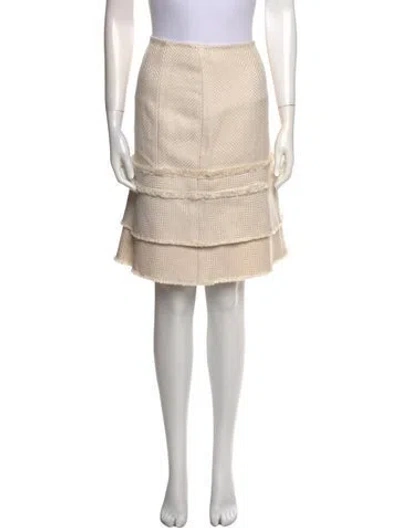 Pre-owned Tuleh Silk Knee-length Skirt In Neutral