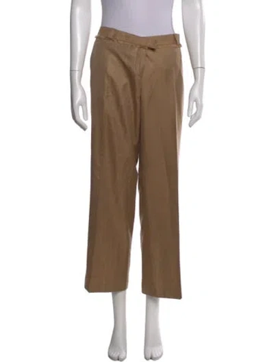 Pre-owned Tuleh Wide Leg Pants In Brown