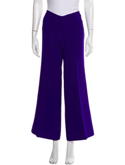Pre-owned Tuleh Wool Wide Leg Pants In Purple