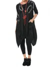 Tulip Clothing Adele Dress In Black Bubbles In Black