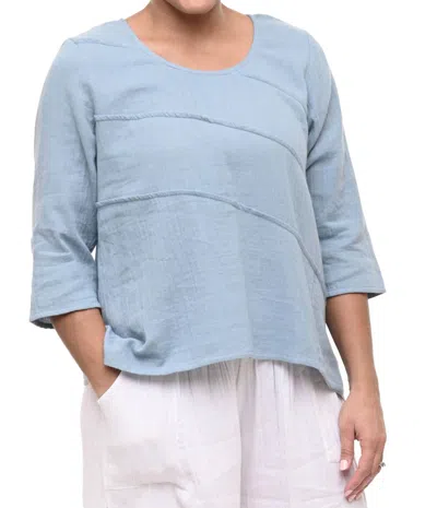 Tulip Clothing Adeline Pullover Top In Abyss In Multi
