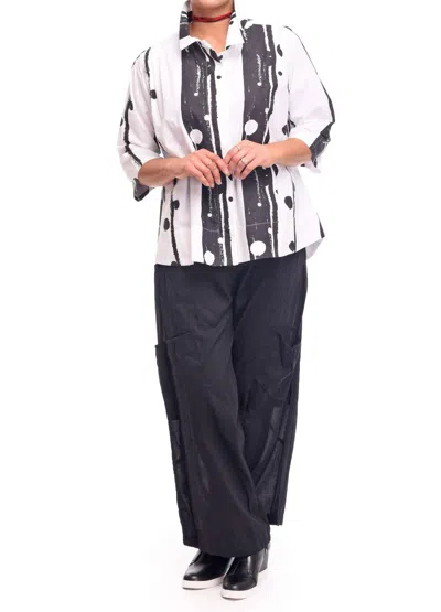 Tulip Clothing Alice Shirt In Floating Bubbles In White