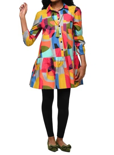 Tulip Clothing Arbor Mini Dress In Kaleidoscope In Multi