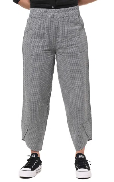 Tulip Clothing Ariana Pant In Noir Check In Gray