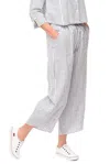Tulip Clothing Ariana Pant In White Marina Seersucker Stripe In Multi