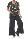 Tulip Clothing Kelly Tunic In Forsythia In Black
