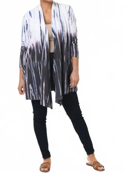 Tulip Clothing Bessie Cardigan In Barbados Blue In Multi