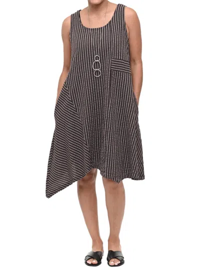 Tulip Clothing Blaine Dress In Wallace Stripe In Multi