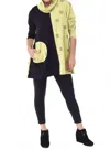 Tulip Clothing Blakely Top In Green Thumbprint In Multi