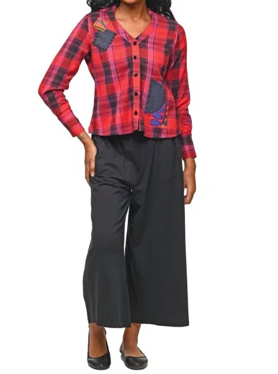 Tulip Clothing Brighton Button Down Shirt In Copenhagen Flannel In Animal Print
