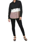 Tulip Clothing Brynn Button Down Shirt In Beachcomber Ombre