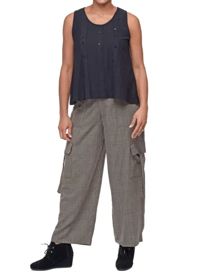 Tulip Clothing Calista Cargo Pant In Tan Avalon In Multi