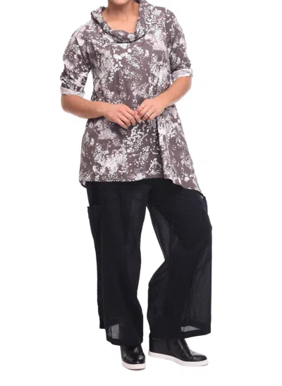 Tulip Clothing Calla Top In Dusk In Brown