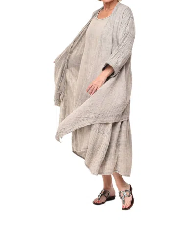Tulip Clothing Cheyenne Cardigan In Elephant In Neutral