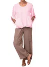 Tulip Clothing Chloe Top In Peony In Pink