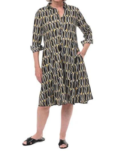 Tulip Clothing Classic Shirt Collins Dress In Olive Oil In Multi