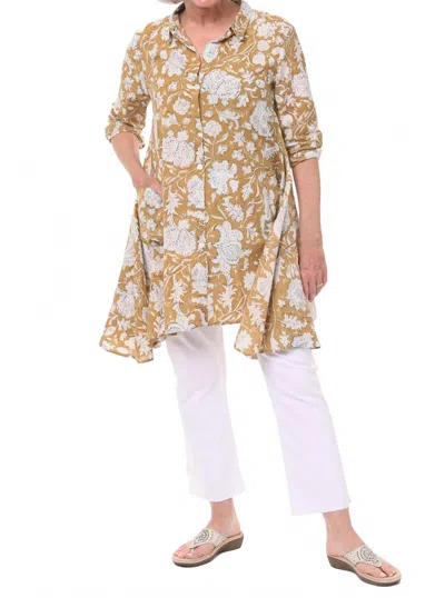 Tulip Clothing Demi Button Down Top In Anala In Multi