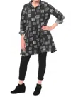 Tulip Clothing Destin Button Down Tunic In Hash Tags