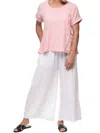 Tulip Clothing Destination Top In Peony In Pink