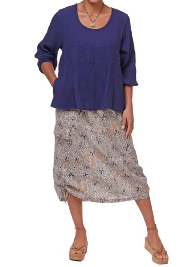 Tulip Clothing Dove Top In Navy In Blue