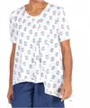 Tulip Clothing Erin Top In Cadet In Multi
