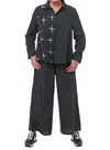 Tulip Clothing Farrah Button Down Shirt In Black Galaxy