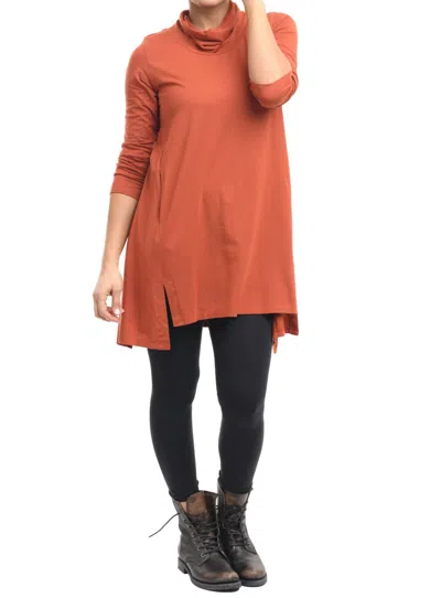 Tulip Clothing Gemma Tunic In Pumpkin In Orange
