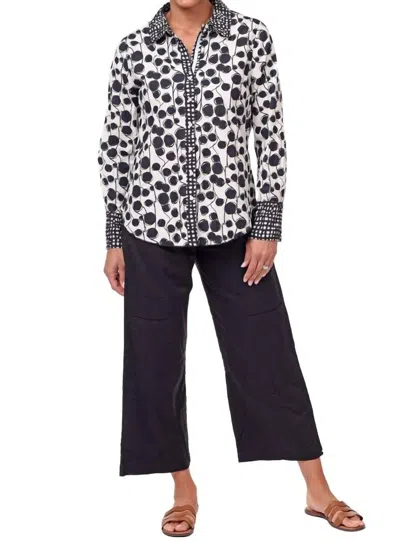 Tulip Clothing Gretchen Button Down Shirt In Banyan In Multi