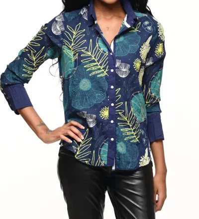 Tulip Clothing Gretchen Button Down Shirt In Portland In Multi