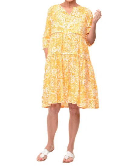 Tulip Clothing Hayley Dress In Marigold In Yellow
