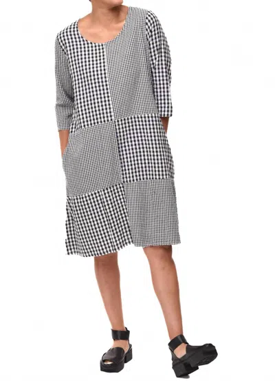 Tulip Clothing Jada Dress In Indy Checks In Black