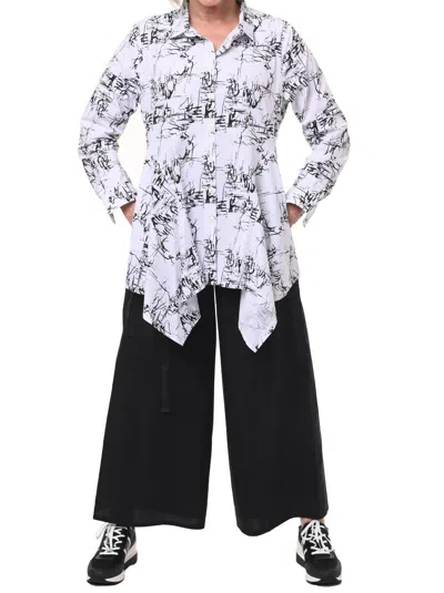 Tulip Clothing Jennifer Button Down Top In White