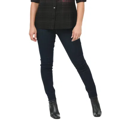 Tulip Clothing Jobelle Top In Multi Flannel In Blue