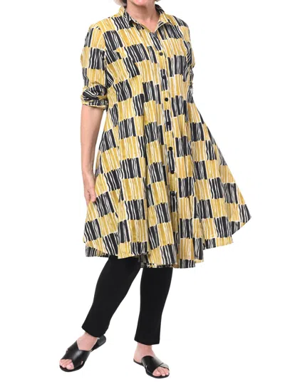 Tulip Clothing Julia Long Sleeve Dress In Line Up In Multi