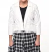 Tulip Clothing Julianna Jacket In Ivory Twill
