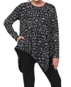 Tulip Clothing Kinsley Tunic In Black Alphabet